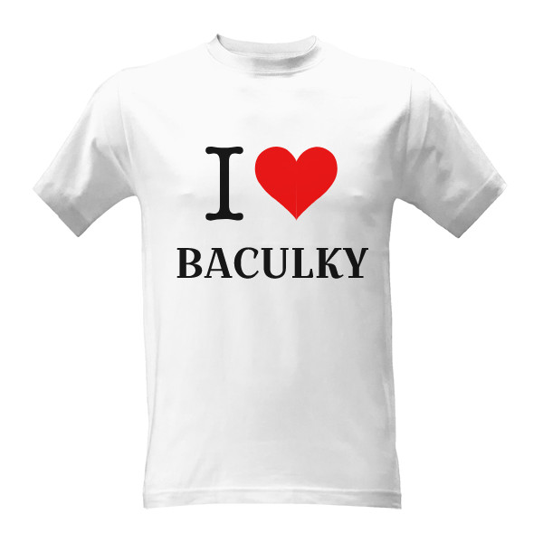 Tričko s potiskem Tričko i love pánské